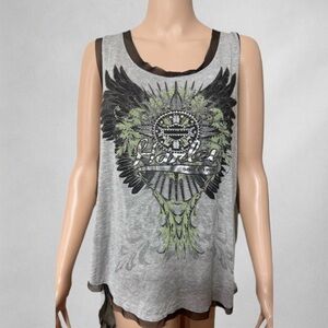 Harley-Davidson Women’s 3X Graphic Tank Top Rhinestone Embellished